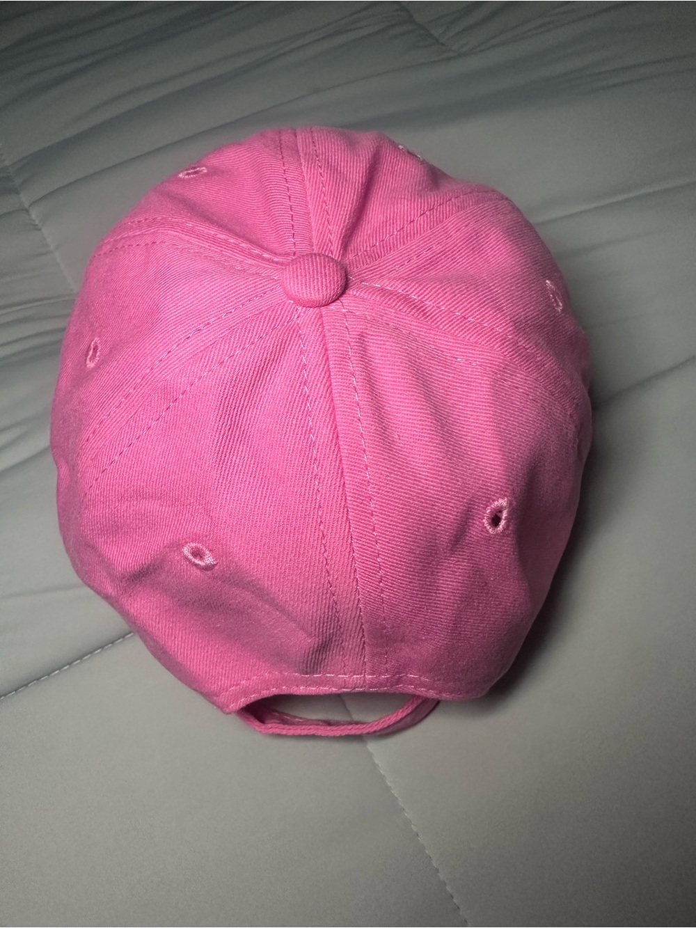 Pink NY Embroidered Star-Studded Baseball Cap - Picture 4 of 5